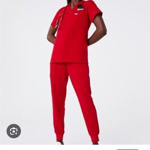 Figs scrub set-women’s size medium **limited edition Winning Red (2023)